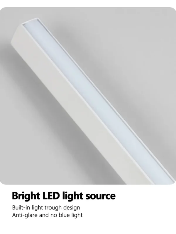 Black long strip wall lamp bedroom bedside lamp modern minimalist wall lamp living room TV background line wall light - Image 6