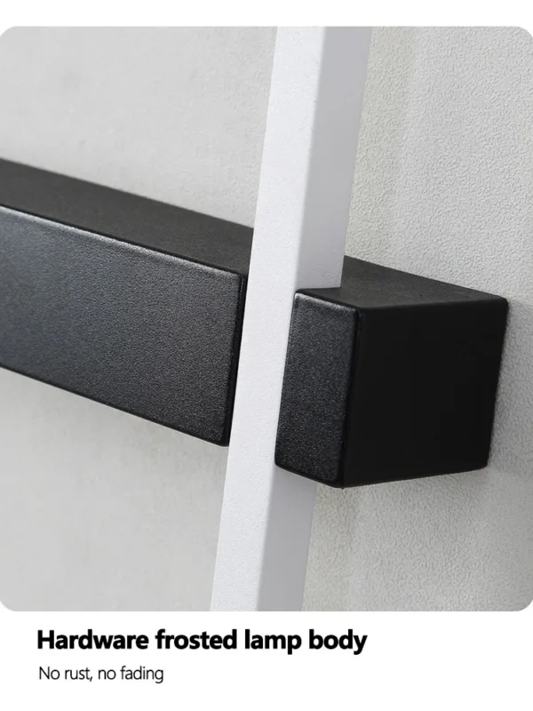 Black long strip wall lamp bedroom bedside lamp modern minimalist wall lamp living room TV background line wall light - Image 5