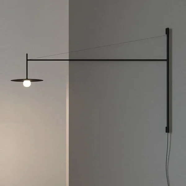 Nordic Long Wall Lamp Minimalist Black Swim Arm Wall Light Living Room Bedroom Luminaria Art Decor Lampe