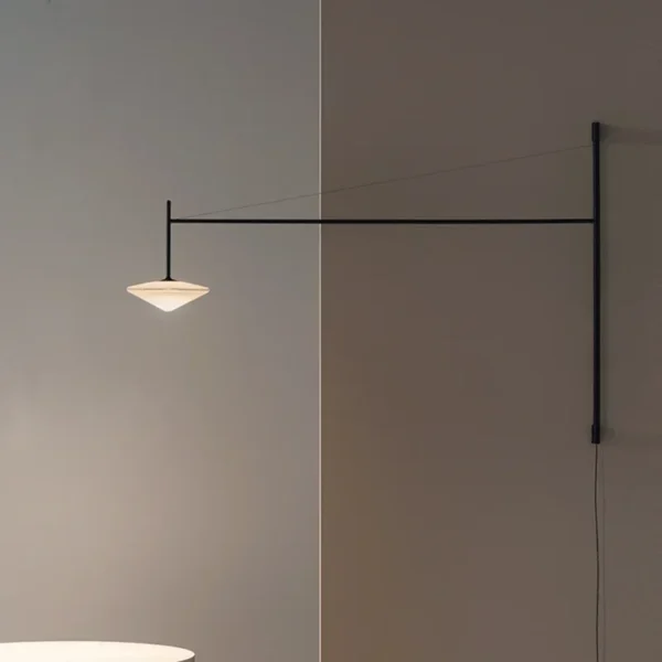 Nordic Long Wall Lamp Minimalist Black Swim Arm Wall Light Living Room Bedroom Luminaria Art Decor Lampe - Image 2